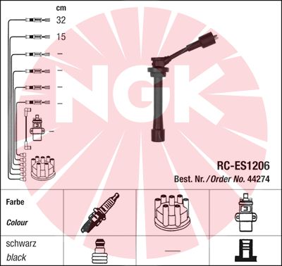 Ignition Cable Kit - 44274 NGK